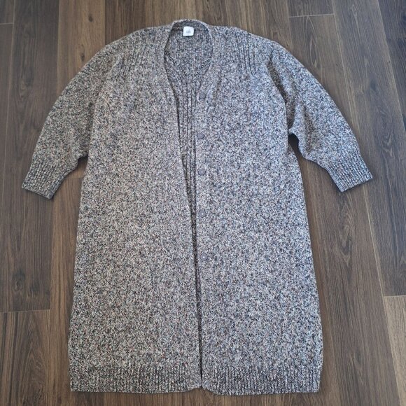 💙 Cabi Knit Snap Button Long Cardigan Duster Size XL/2X Warm Thick Cozy Fall Wi - Picture 1 of 8